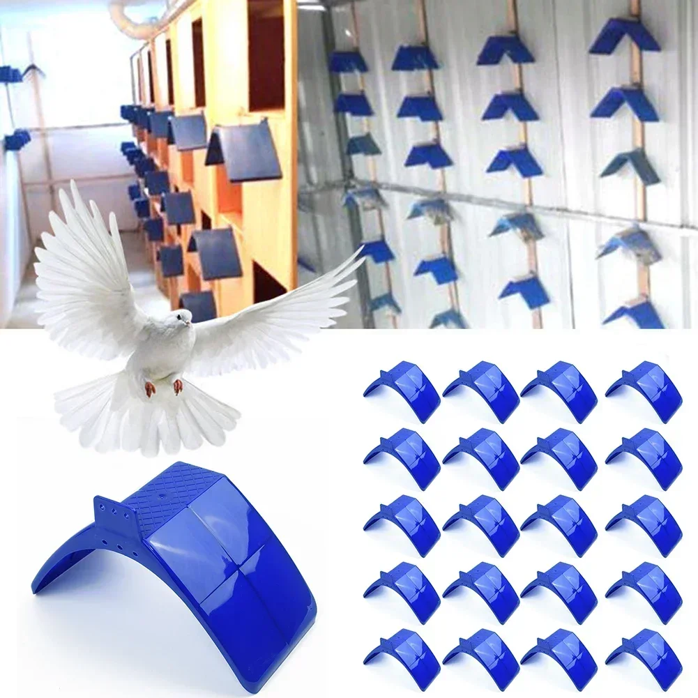 20 pçs moda plástico pombo poleiro pomba azul resto suporte quadro papagaios dwelling pombo poleiros roost para suprimentos de pássaros