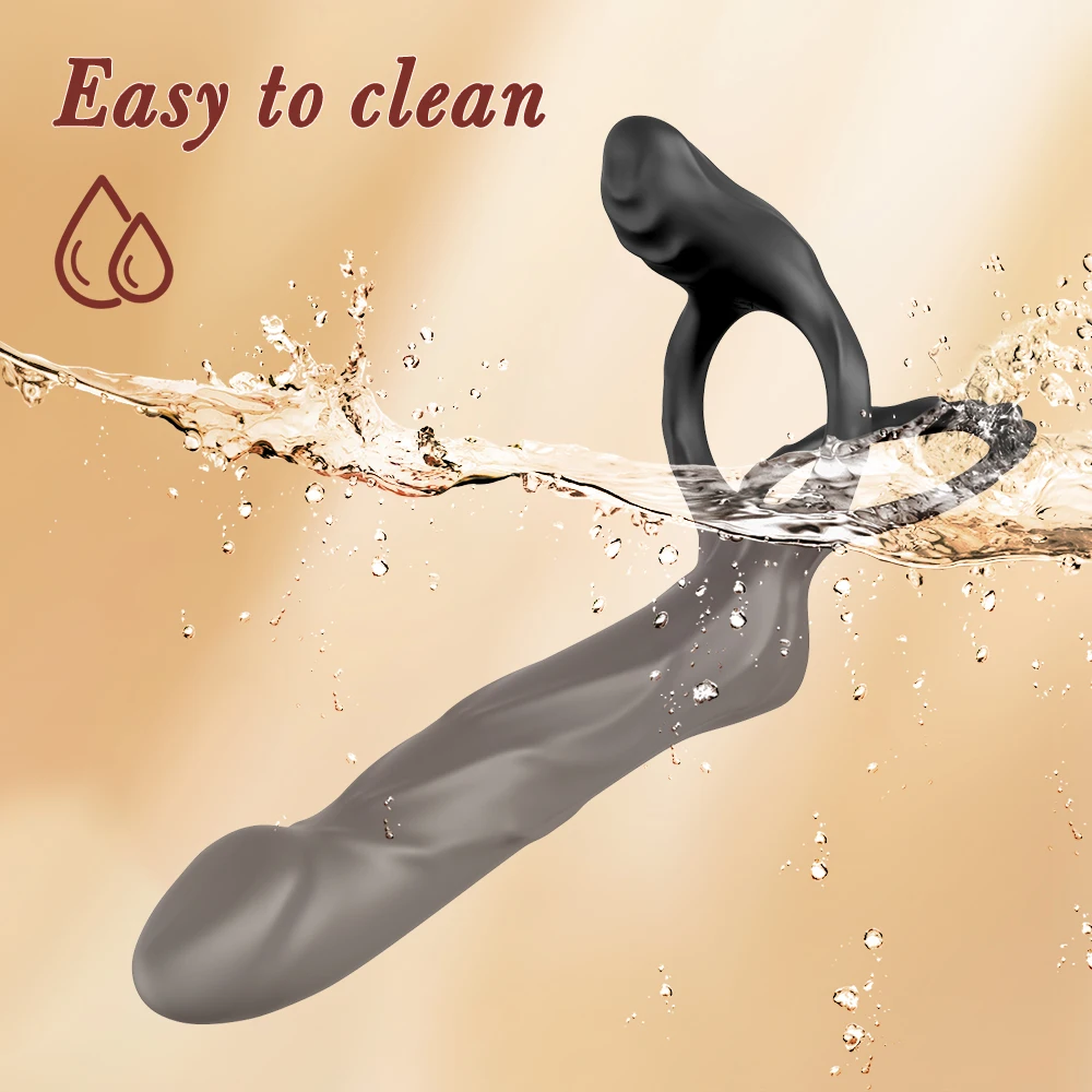 مزدوج الاختراق القضيب الدائري الكبار الجنس لعب السائل المنوي خاتم الديك القضيب توسيع تأخير تهتز الجنس لعب للرجال زوجين حلقة 18