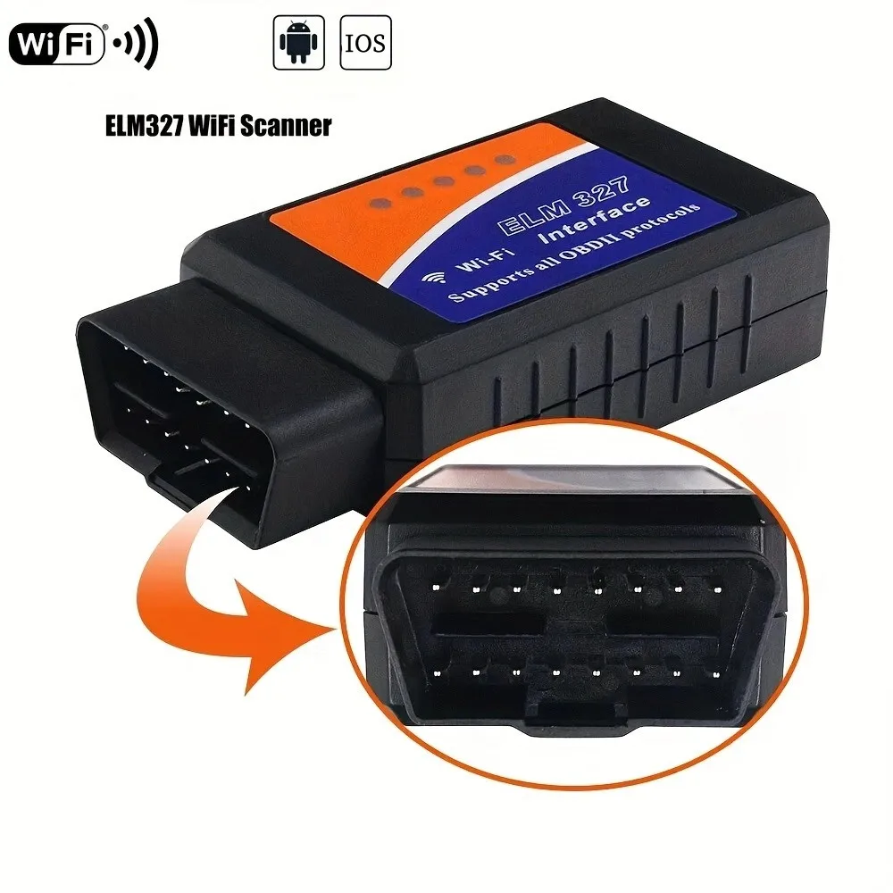 

НОВЫЙ 1 шт. ELM327 OBDII OBD2 Wi-Fi автомобильный двигатель диагностический считыватель кодов сканирования IPhone ANDROID