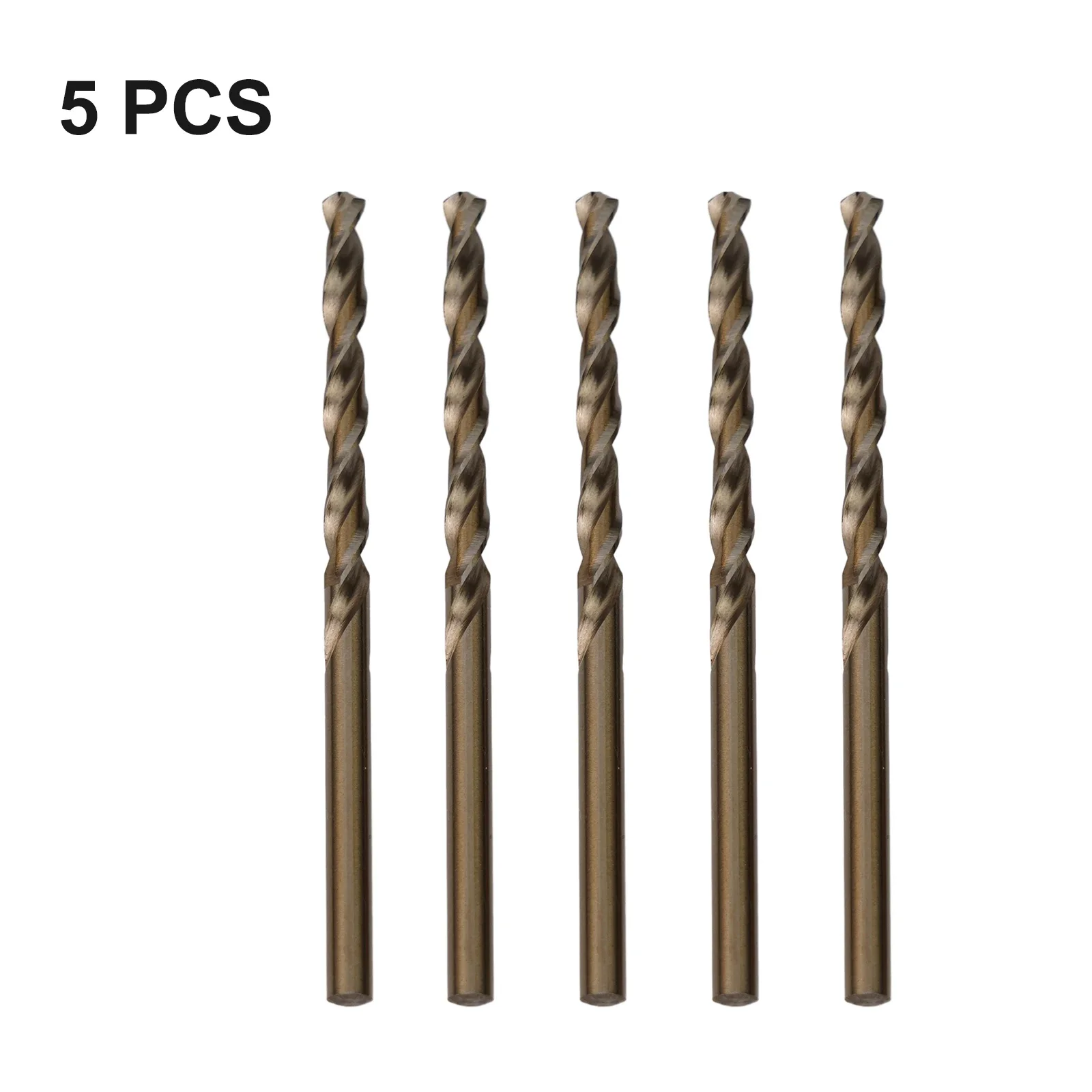 

5pcs Drill Bit For High Tensile Steels Stainless Steel Metal Wood Hole Cutter 1-4mm HSS M35 Cobalt Drill Bit Replacement Access