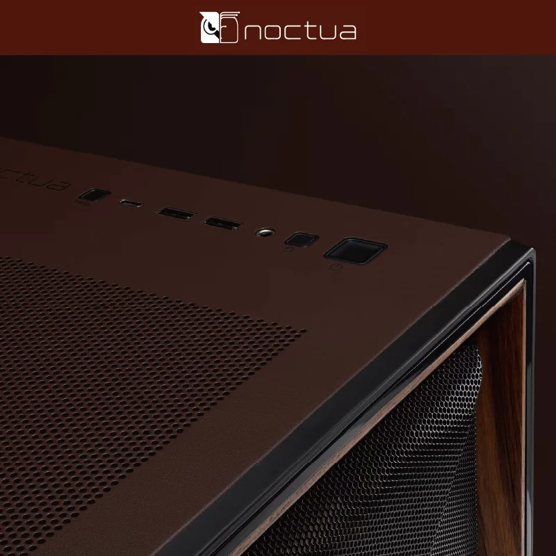 Antec Flux Pro Noctua Edition Full-Tower Computer Case with 4 A14X25 G2 Cat Fans FH1 Hub 420 Water Cooling Support Silent Design