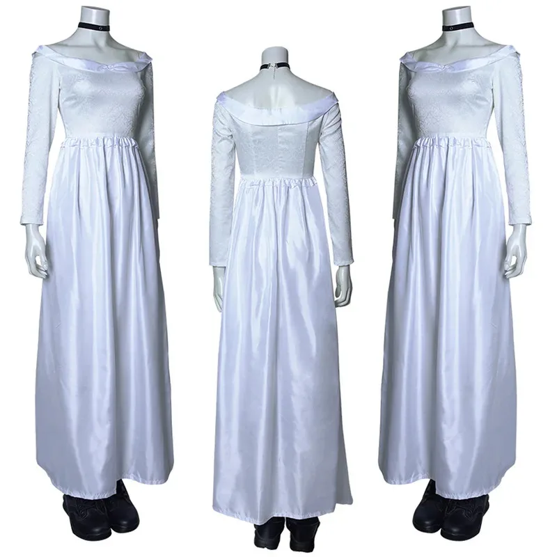 Chucky Bride Cosplay Tiffanies Dress Costumes Horror Movie Plush Roleplay Women Skirts Collar Full Set Outfits Halloween Suit