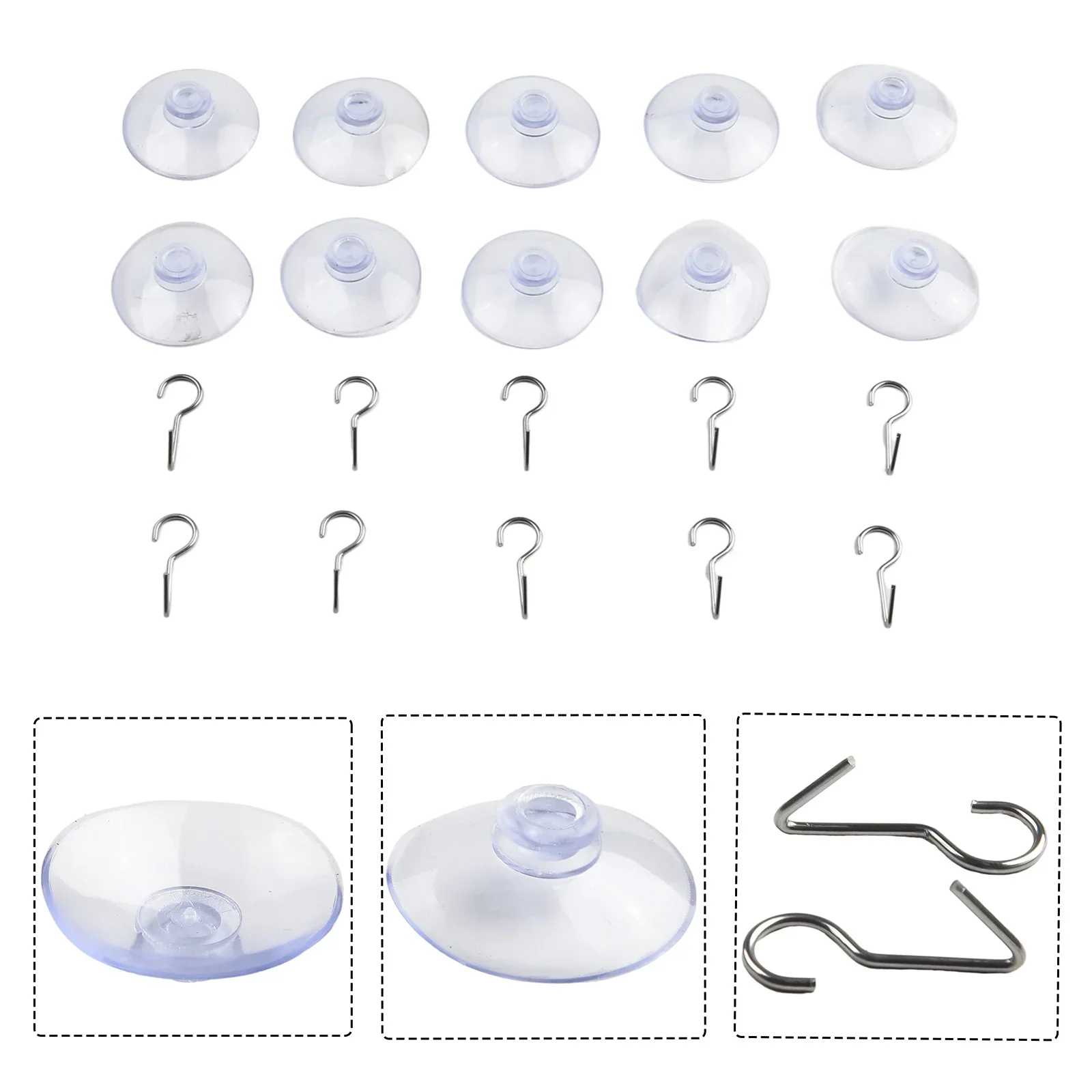 투명 빨판 흡입 컵 후크, 유리창 벽 후크, 행어 주방 욕실 컵 후크, 흡입 벽 자동차 후크, 10 개