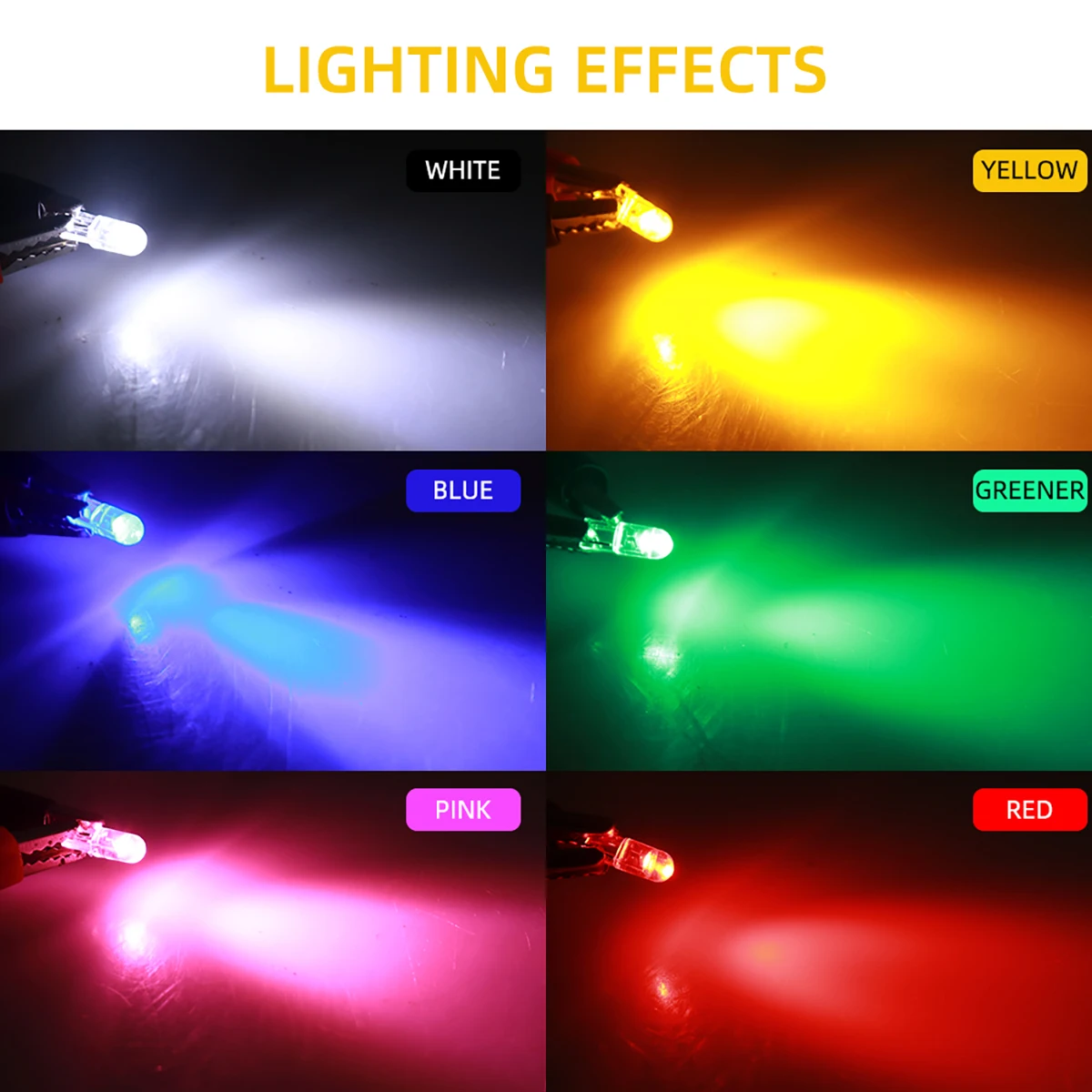 10/20/100pcs T5 T4.2 T3 Led W3W w1.2w W5W Car Interior Light Dashboard Warming Indicator Auto Instrument Light Wedge Gauge Bulb