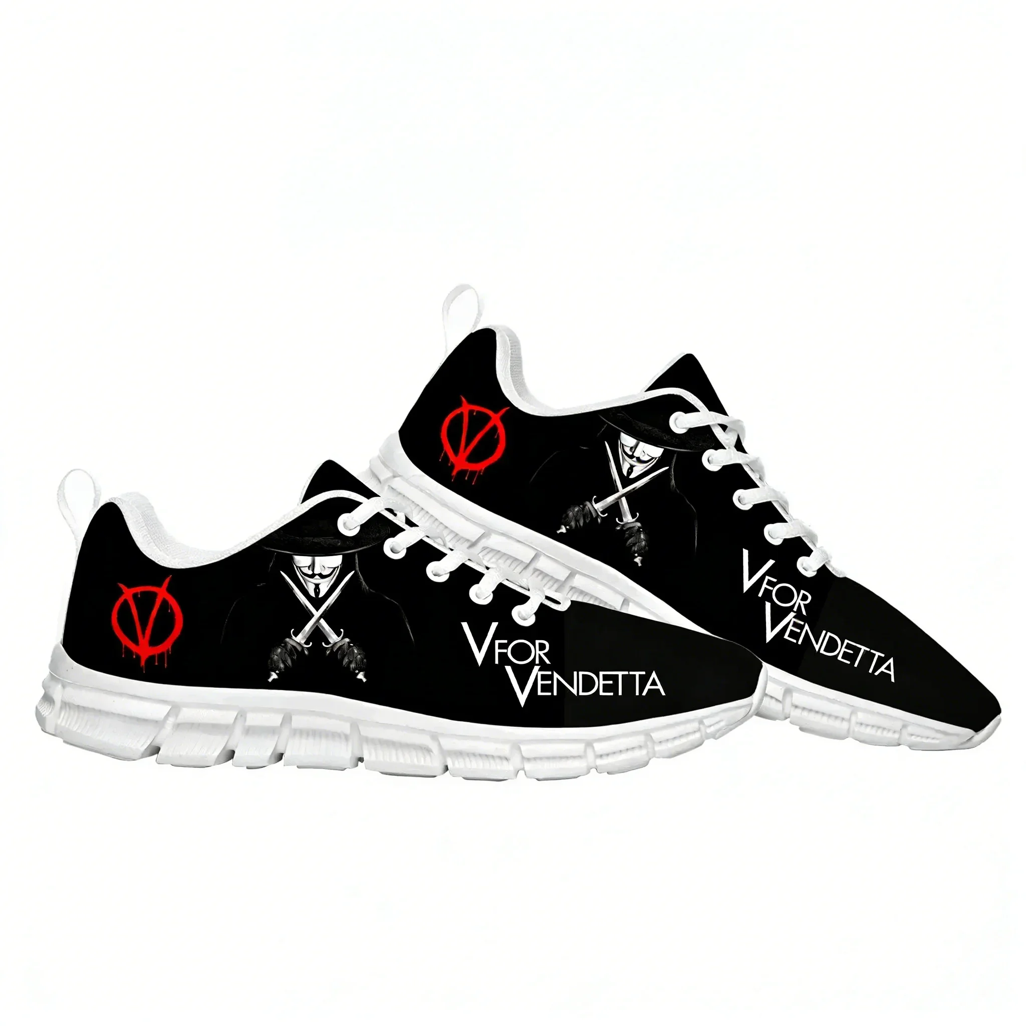 V for Vendetta Movie Sports Shoes Mens Womens  Sneakers High Quality Casual Sneaker Couple Custom Shoes