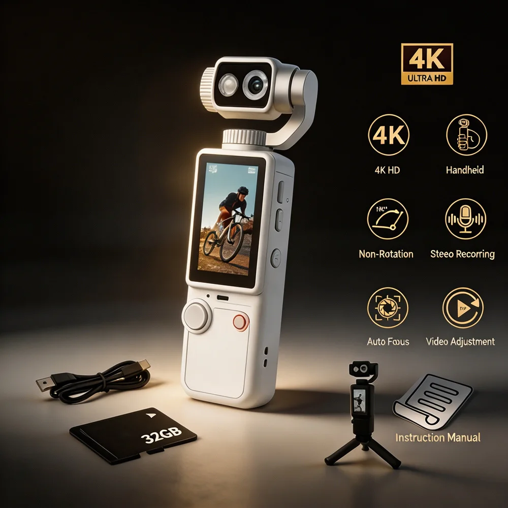 AliExpress KaiAqua Mini 4K Sports Action Camera Waterproof Anti Shake Wide Angle Lens Handheld Camcorder For Outdoor Diving Cycling Skiing Travel P