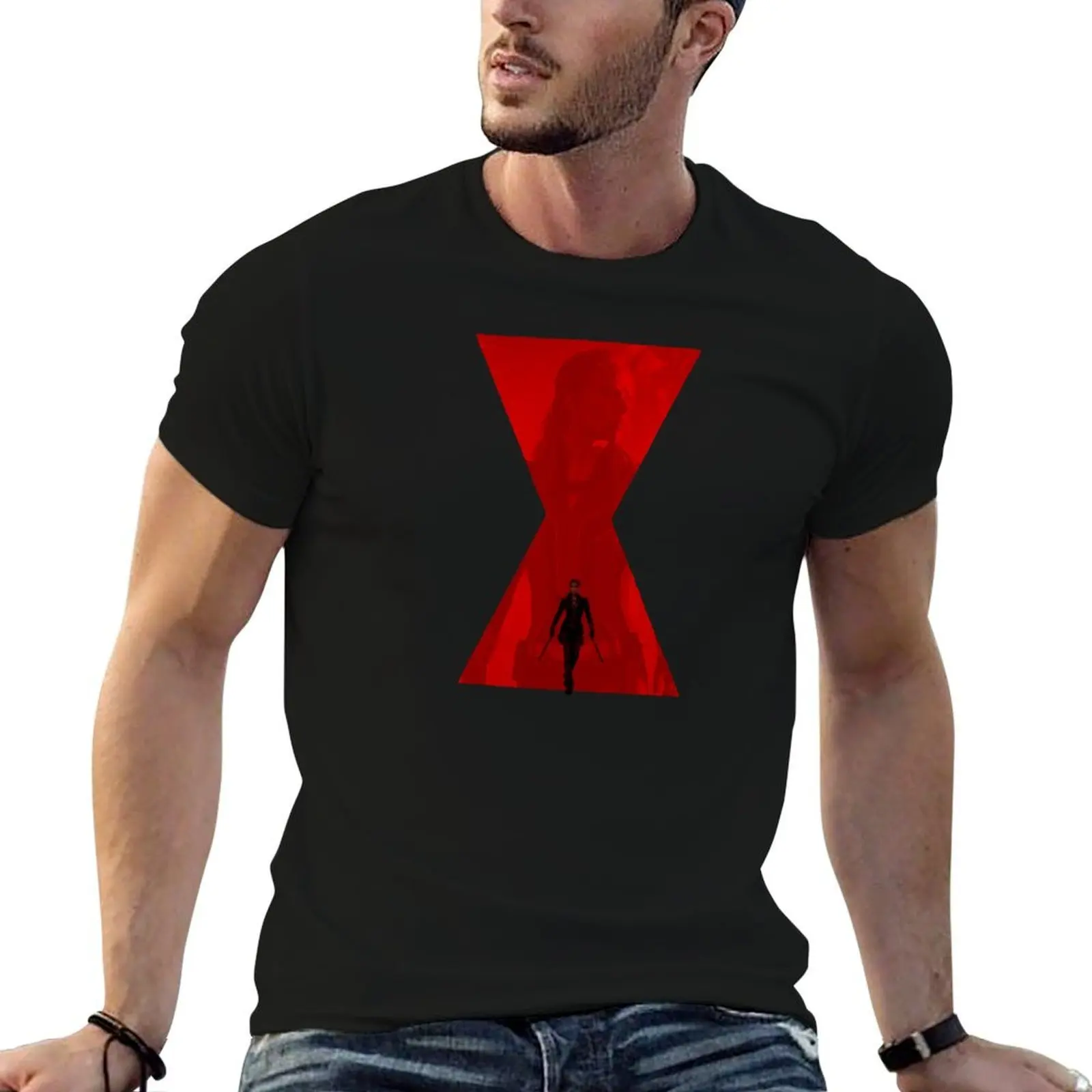 Scarlett Widow T-Shirt Summer Print Short Sleeve Tee