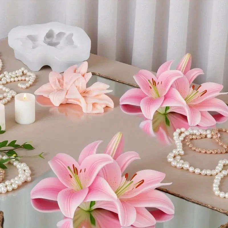 Rose Silicone Molds For DIY Flowers Fondant Cupcake Chocolate Candy Ice Cream Sugar Desserts Candle Soap Plaster Resin Mold - view 3