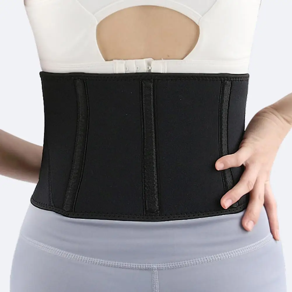 Comfortable Waist Support Adjustable Sports Waist Support Belt Breathable Elastic Abdominal Binder Figure Enhancer with Fasten