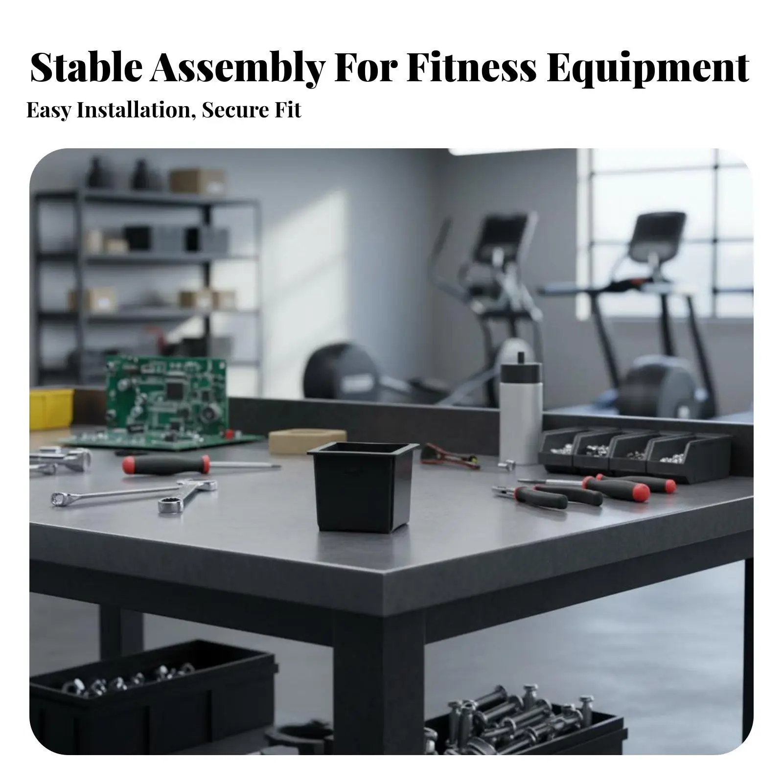 Pipe Reducer Sleeve Multiple Sizes Available Gym Equipment Bushing Secure Fit Square Tube Insert for Homeowners, Industrial