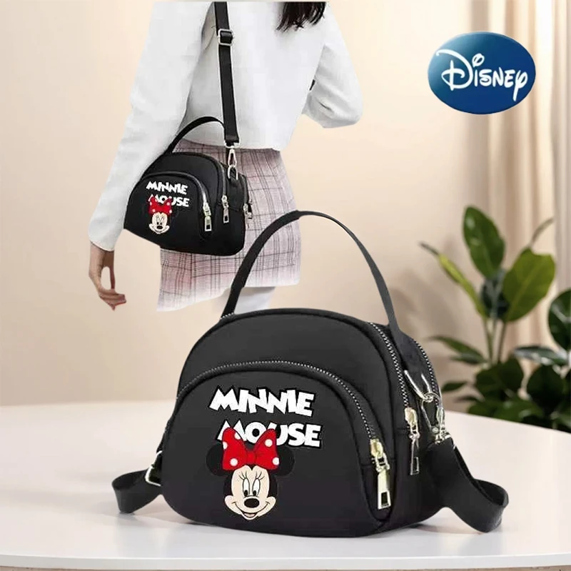 

Women's Bag Multiple Pockets Minnie Print Shoulder Bag Daily Commuting Handbag For Women Pouch