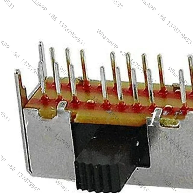 10/50/100 Pcs 16 Pin 3 Position 4P3T Panel PCB Mount Horizontal Slide Switch SK-43D03 4mm 9mm Pin Pitch