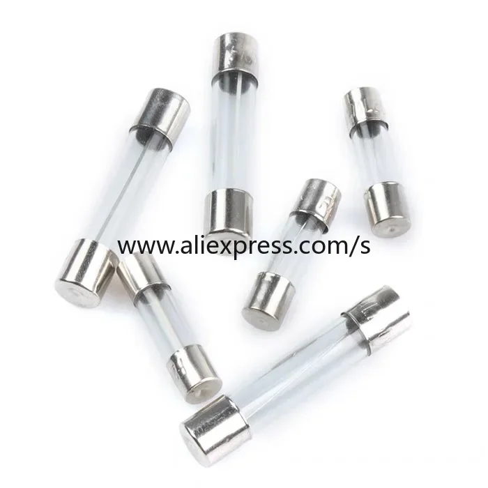 10PCS One Sell 5*20mm 6*30mm Fast Blow Glass Tube Fuses 5x20 6x30 mm 250V 0.5 1 2 3 4 5 6 8 10 15 20 25 30 A AMP Fuse