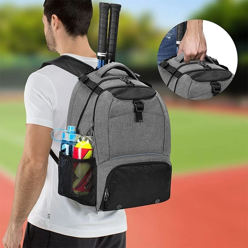 2025 tennis bag sports outdoor fitness bag with shoe compartment multi-functional travel bag backpack badminton bag racket bag