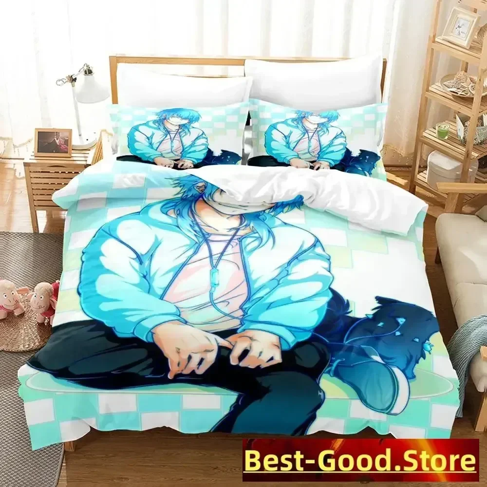 2023 DRAMAtical Murder Printed Bed Set Duvet Cover Pillowcase Bedding Set Linen Sheet Quilt Cover Full Queen King Size Anime Bed