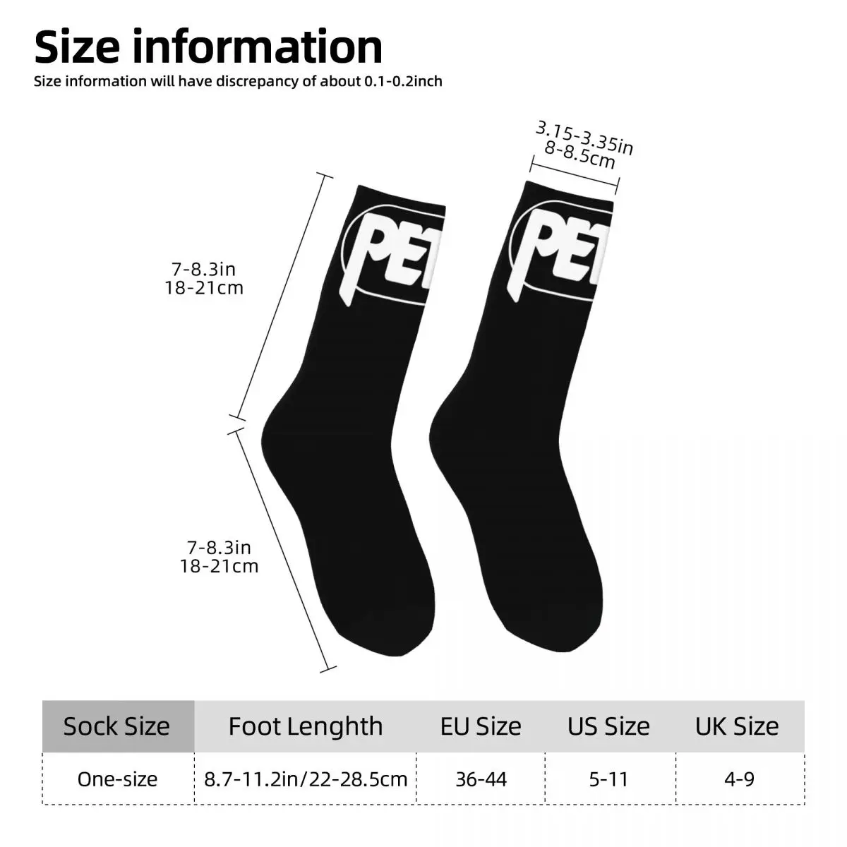 Petzl Logo Socks Fashion Stockings Men Medium Soft Running Sports Socks Spring Pattern Non-Slip Socks