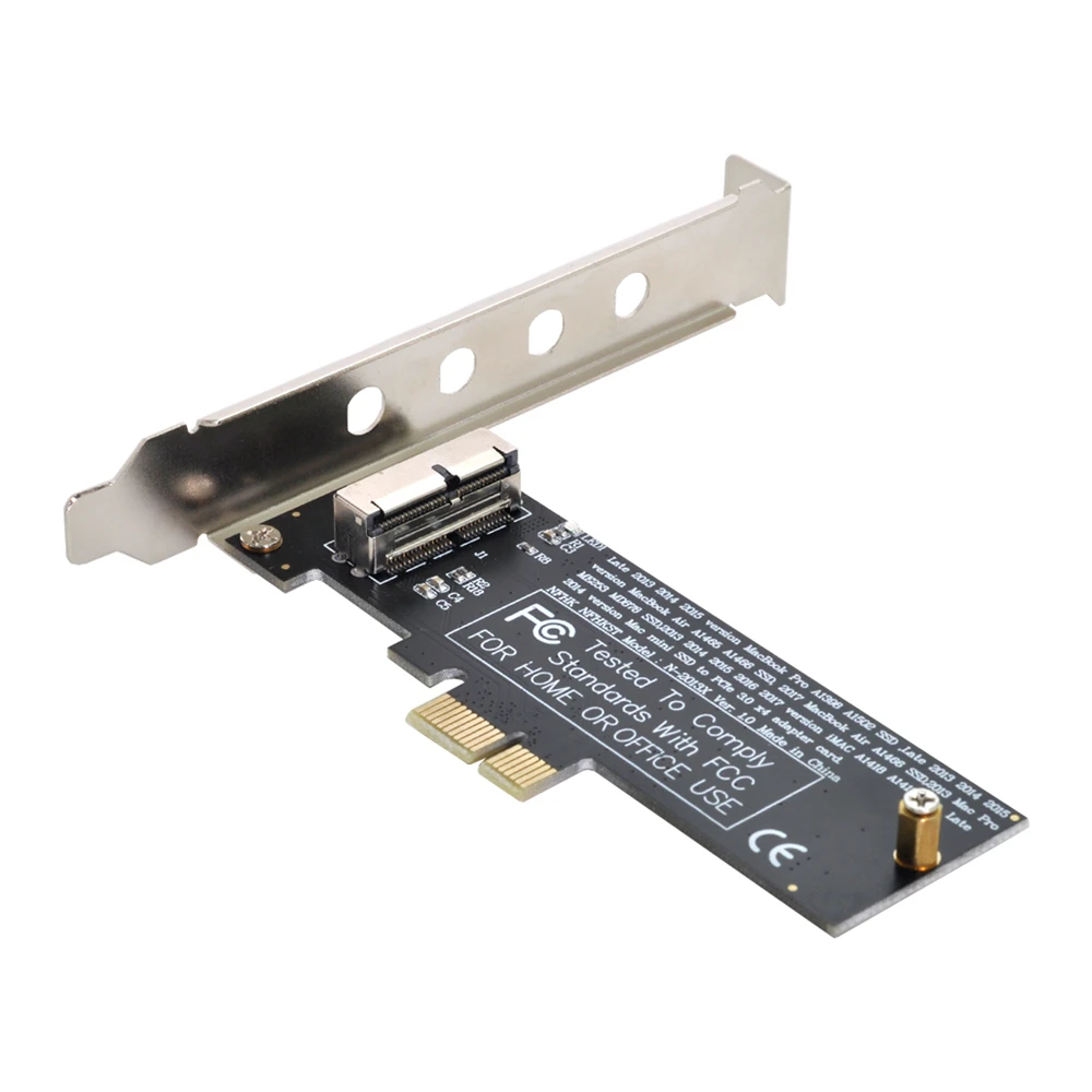 PCI Express PCI-E 1X to 12+16Pin 2013-2017 Mac Pro Air SSD Convert Card for A1493 A1502 A1465 A1466