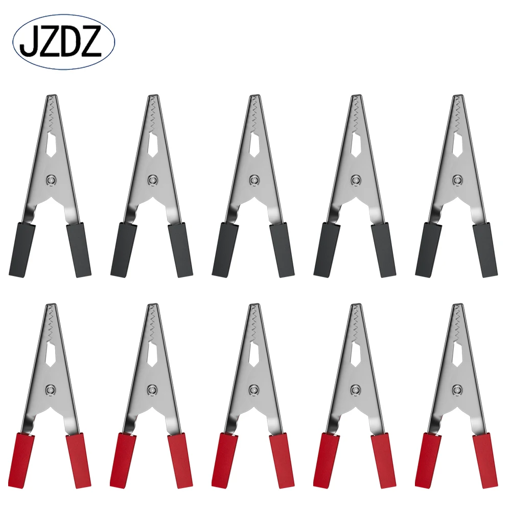 JZDZ 10pcs Alligator Clip Small Steel Crocodile Clamp 52mm Electrical Connector DIY tools 60006