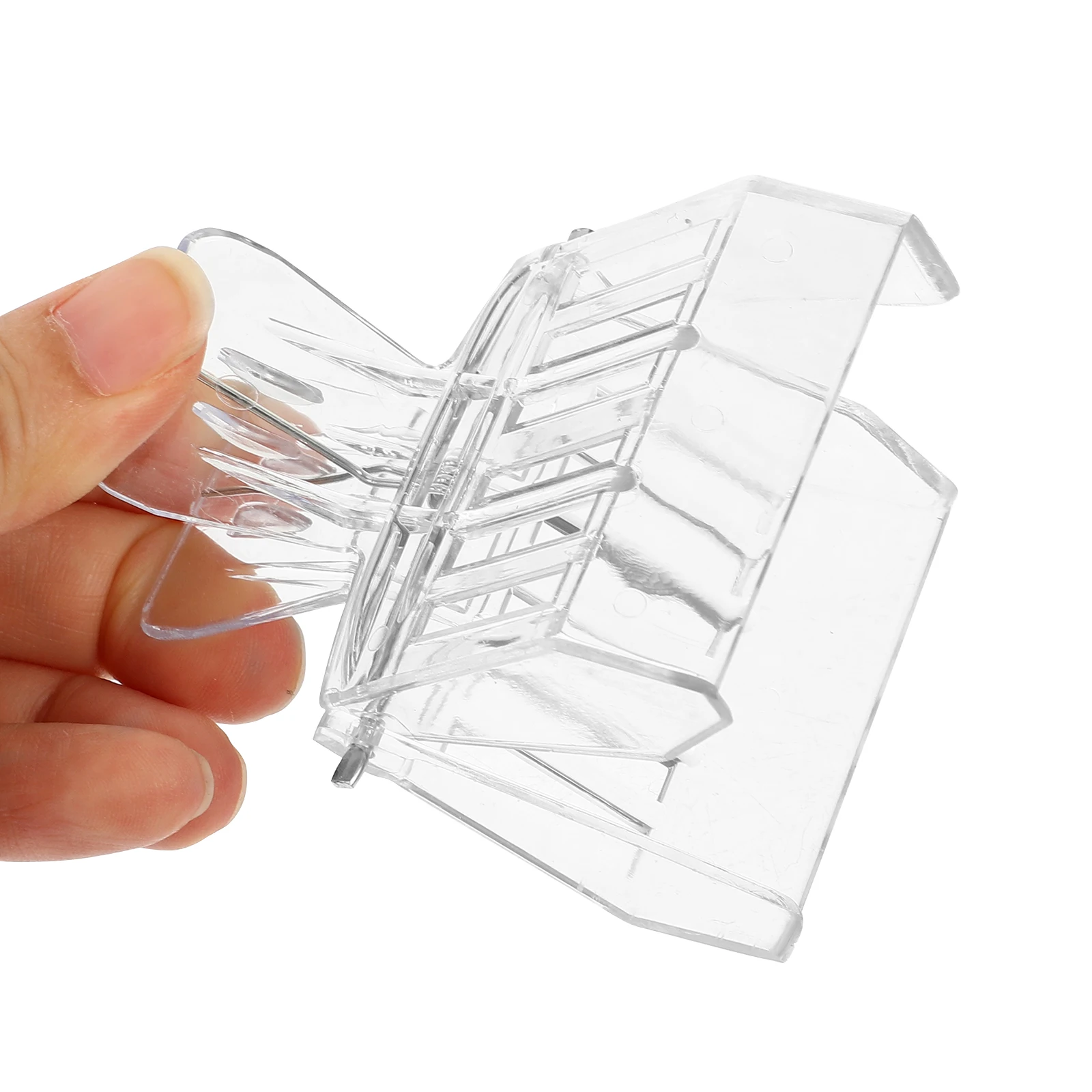 

5pcs Bee Queen Catcher Clip 66x51x48mm Transparent Plastic Metal Beekeeping Tool Hive Management Handy Equipment for Beehive