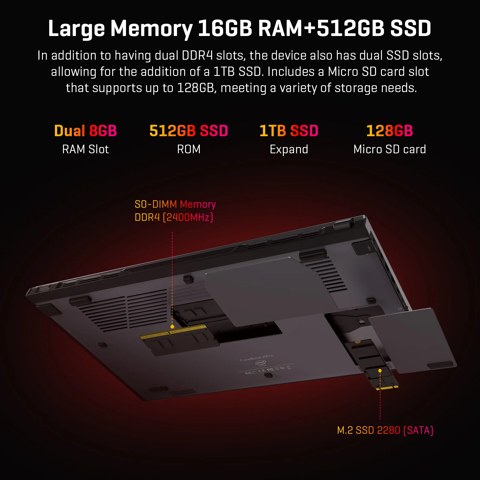 CHUWI CoreBook XPro Laptop Gaming, komputer Notebook SSD 15.6 "layar FHD 512" Intel i5-1235U 10 Core