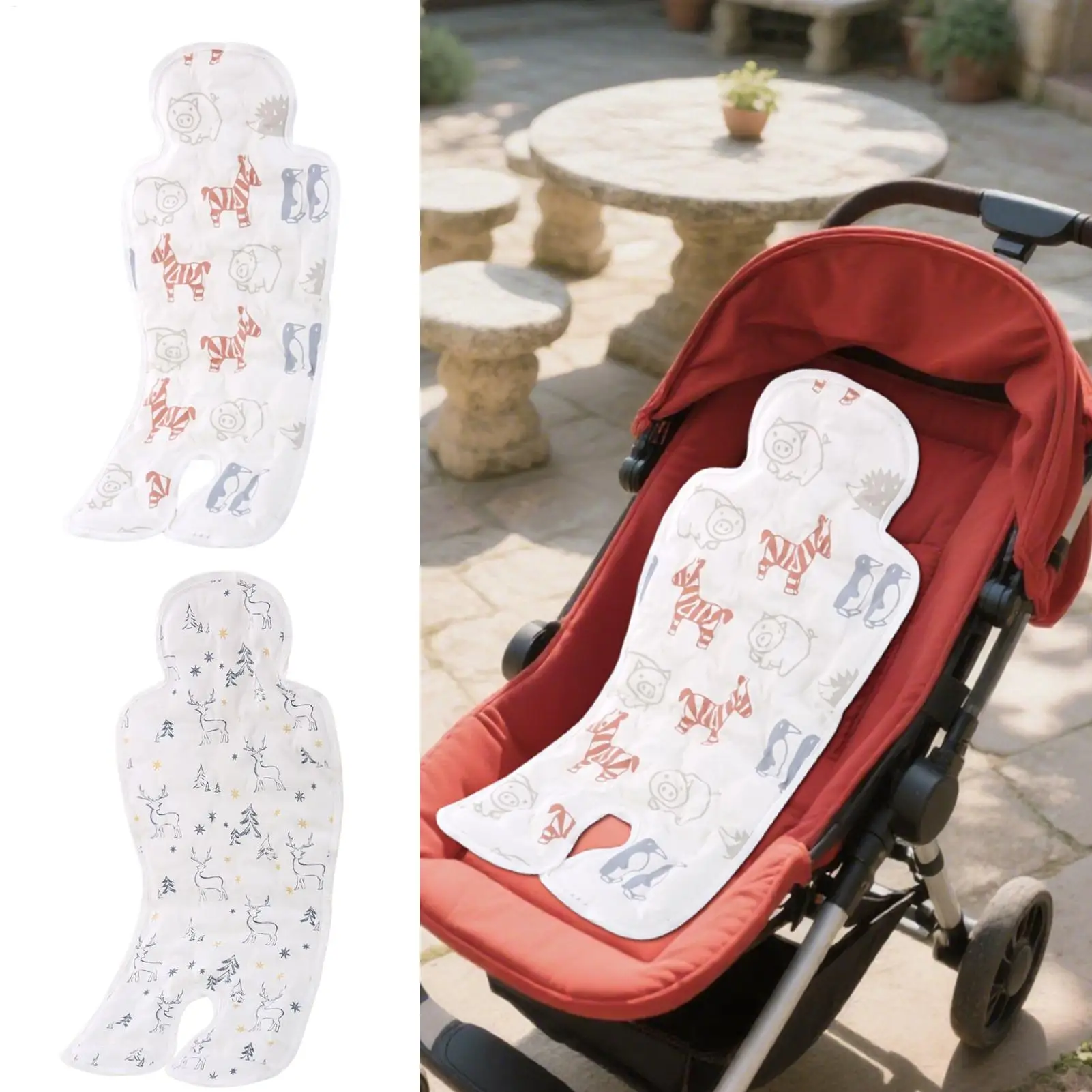 Car Seat Cooling Pad Ice Silk Breathable Waterproof Stroller Cool Down Mat for outdoor Backyard Play Family Picnic Gym Cradle