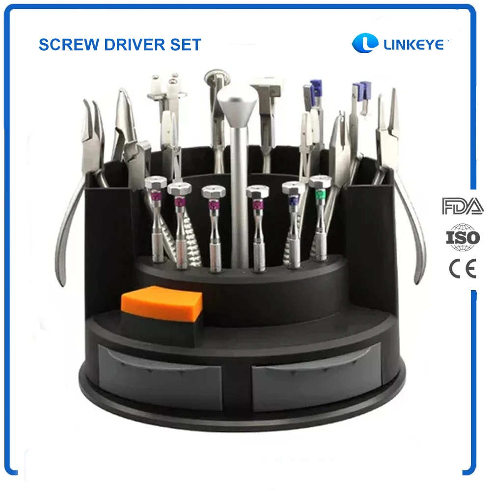 

LINKEYE Optical Equipments Hand Tools Eyeglasses Screw Driver Set