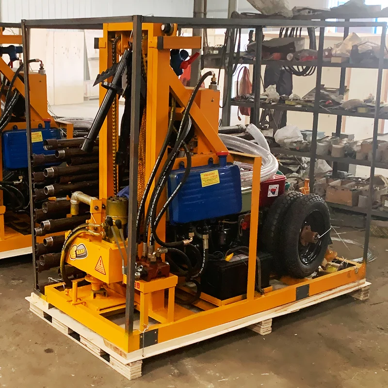 

Compact Diesel Powered Crawler Drilling Rigs for Wells Custom Depths 150m to 250m