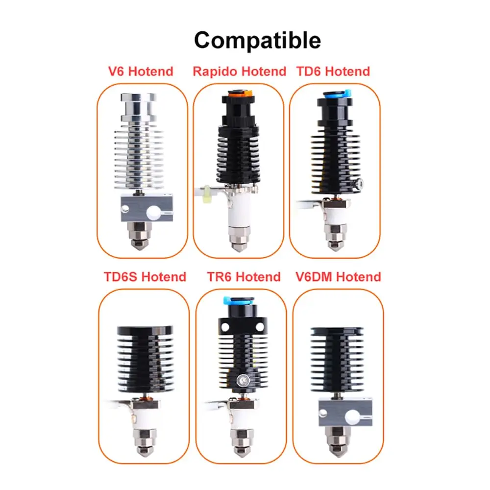 Melt Zone Extender High Flow Speed Adapter F CHT Nozzle Dragon rapido hotend CHC KIT VORON DDE Matrix Extruder heatblock Hotend