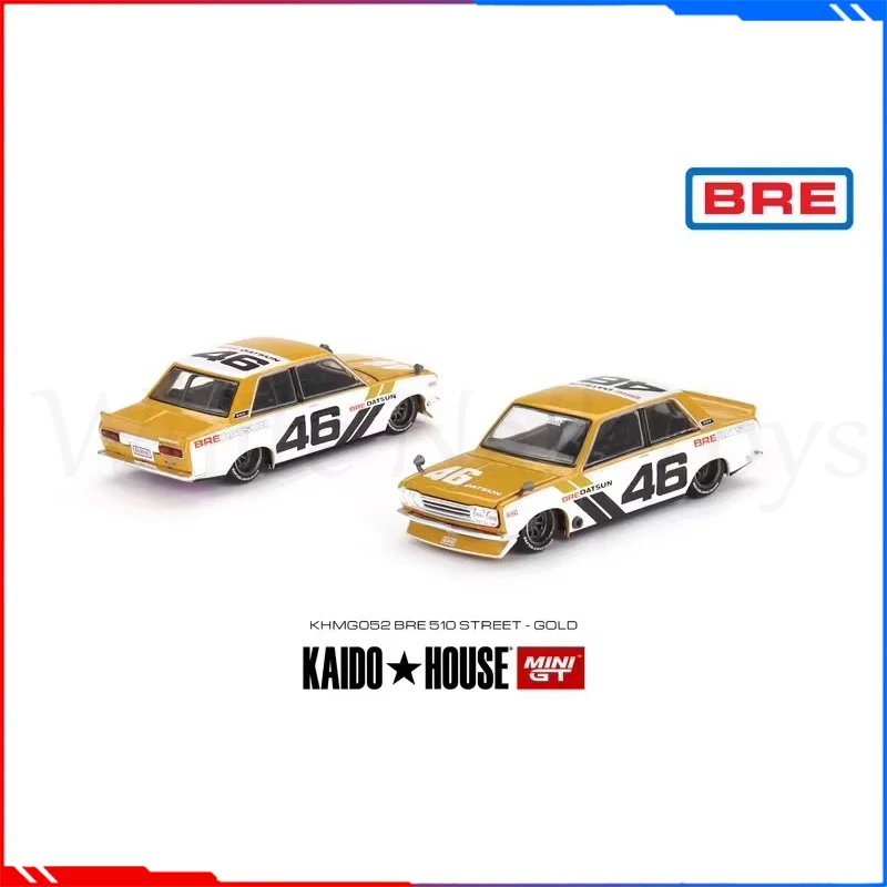 Mini Gt Car Model 1/64 Tsm Kaido House Datsun 510 Cars Model Alloy Simulation Limited Edition Car Model Boy Decor Birthday Gift