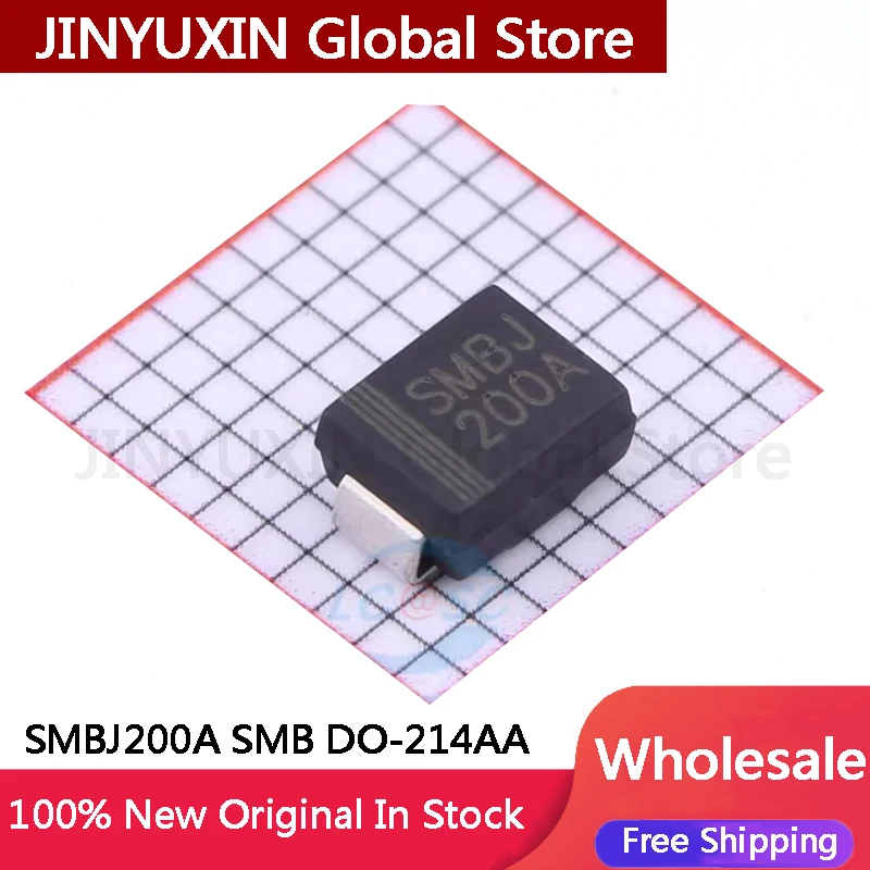 100Pcs SMBJ200A Unidirectional SMB DO-214AA TVS Transient Suppression Bipolar in Stock Wholesale