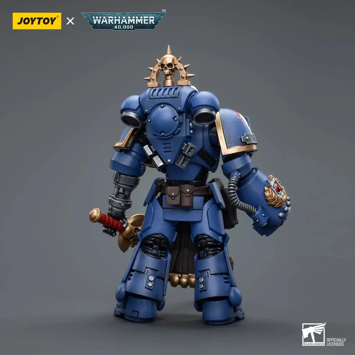 [IN STOCK] JOYTOY  Warhammer 40k 1/18 Action Figure Ultramarines Lieutenant with Power Fist Model Toy Boy Gifts