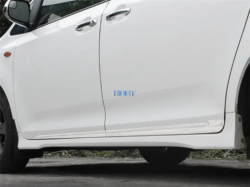 Car Style Side Door Skirt Edge Body Trim With logo Protector Decoration Accessories Exterior Sticker For Toyota Sienna 2011-2020