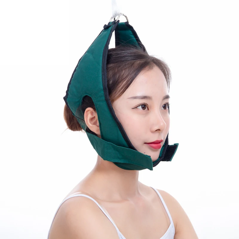 1PCS Hanging Cervical Traction Device Soft Neck Stretching Belt Pain Relief Metal Bracket Chiropractic Neck Traction Cushion