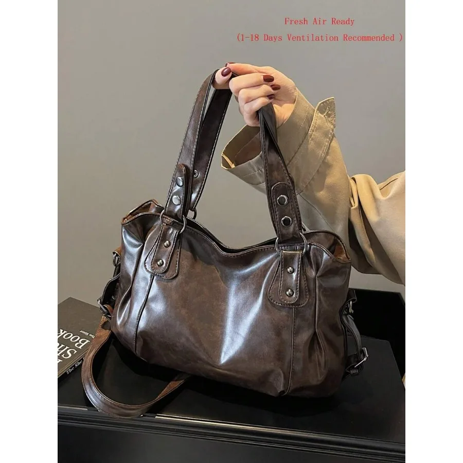 

Retro Minimalist Large Capacity Fashion Student Tote Bag For Work Commute, Bohemia Style Bag For Women, Vintage Bag For Women,