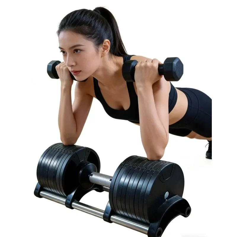 16kg New Design Steel Gym Fitness Equipment Free Weights Adjustable Dumbbells Lightweight Professional Training Gear Hot Sale
