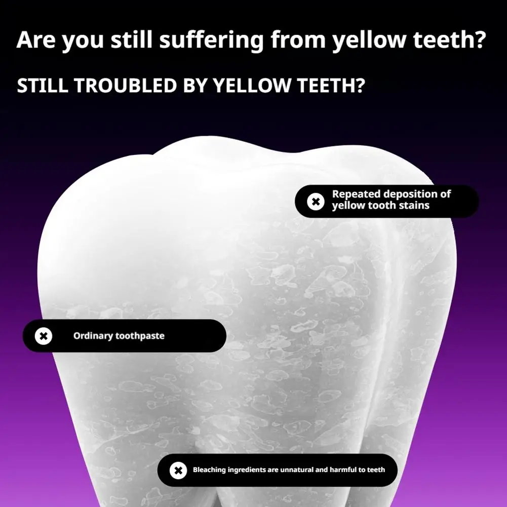معجون أسنان أرجواني، تنظيف عميق، يجعل الأسنان أكثر لامعة، نفسًا منعشًا، مناسب للاستخدام المنزلي #4