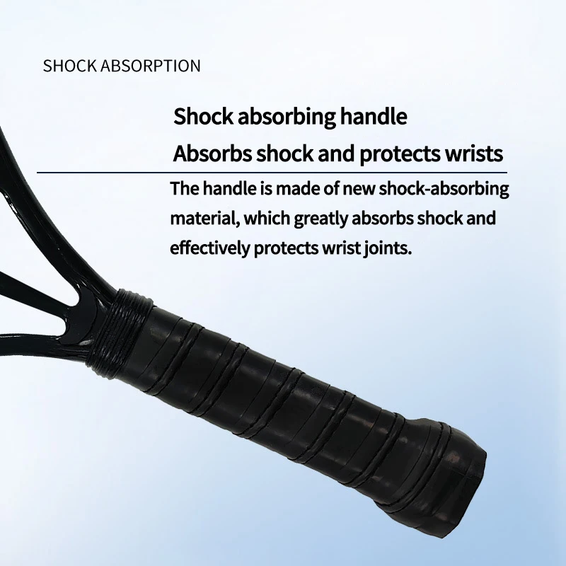 The new 12k carbon Beach tennis racket Professional Full carbon fiber rough surface With protective bag sweat band wrist care view 4