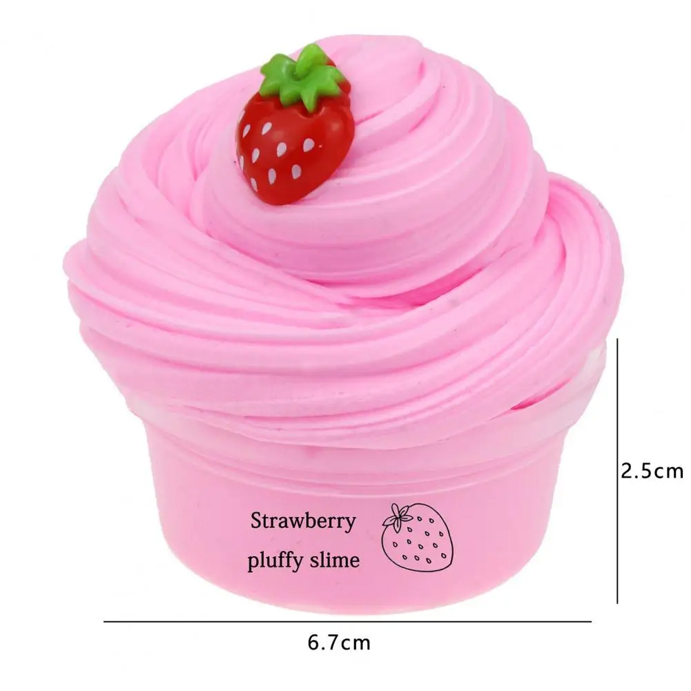 60 ml Butter-Slimes, nicht klebend, mit Charme, weiches Stressabbau-Frucht-Kirsch-Slimes-Spielzeug, Modelliermasse, kreatives Geschenk für Kinder