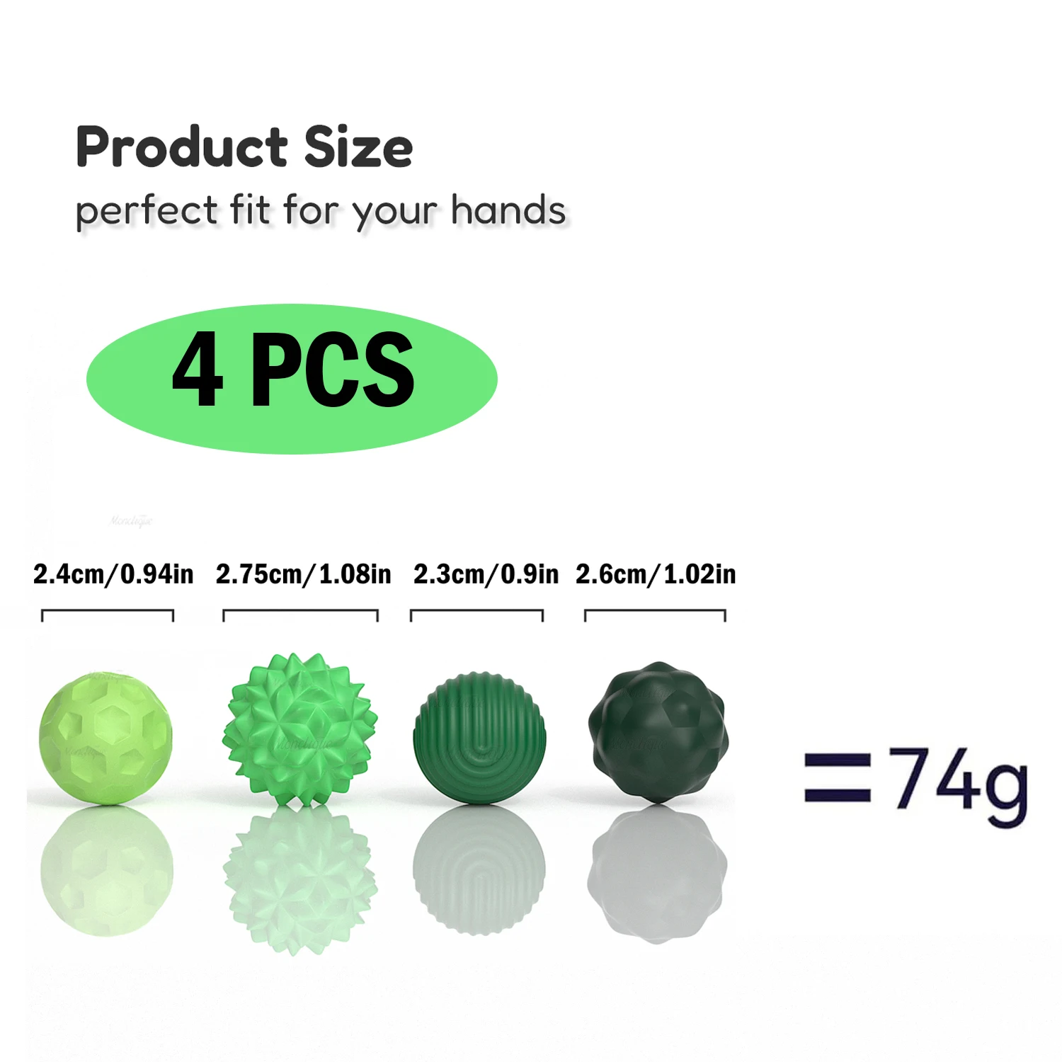 Bolas sensoriales magnéticas de silicona para niños y adultos, juguete sensorial antiestrés, bolas de preocupación, 4 Uds.