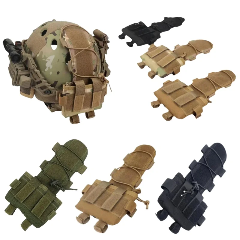 MK2 Bolsa de batería trasera casco táctico almacenamiento seguro - imagen 5
