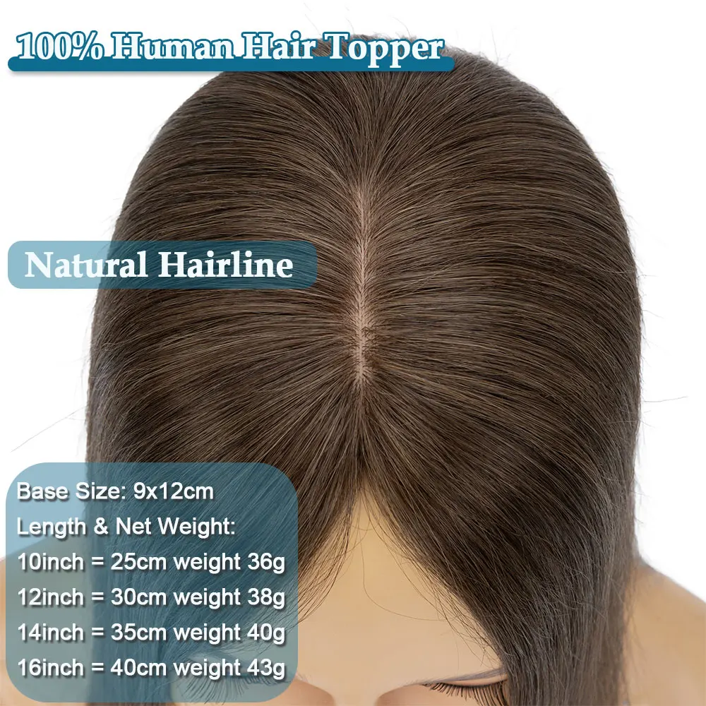 خيارات غنية 9x12 سنتيمتر الشعر القبعات العالية للنساء شعر بشري حقيقي لا الانفجارات ملحقات علوية قطع لتخفيف الشعر ترقية قاعدة الحرير