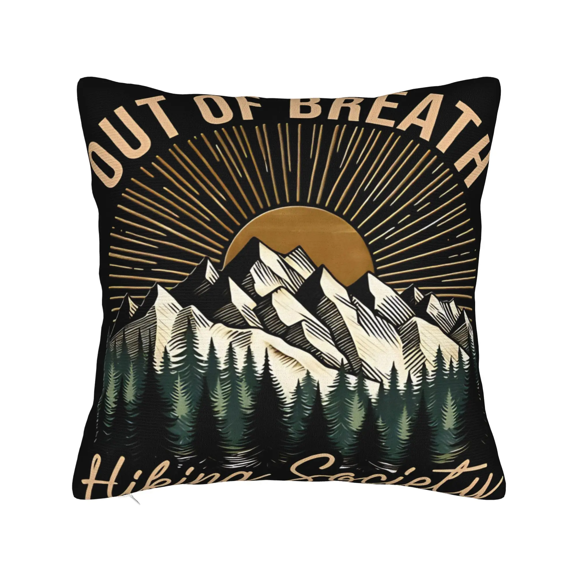 Camping is My Therapy Pillow Cover  Comfy Cushion Cover Novelty Pillow Case For Living Room Bed Chair