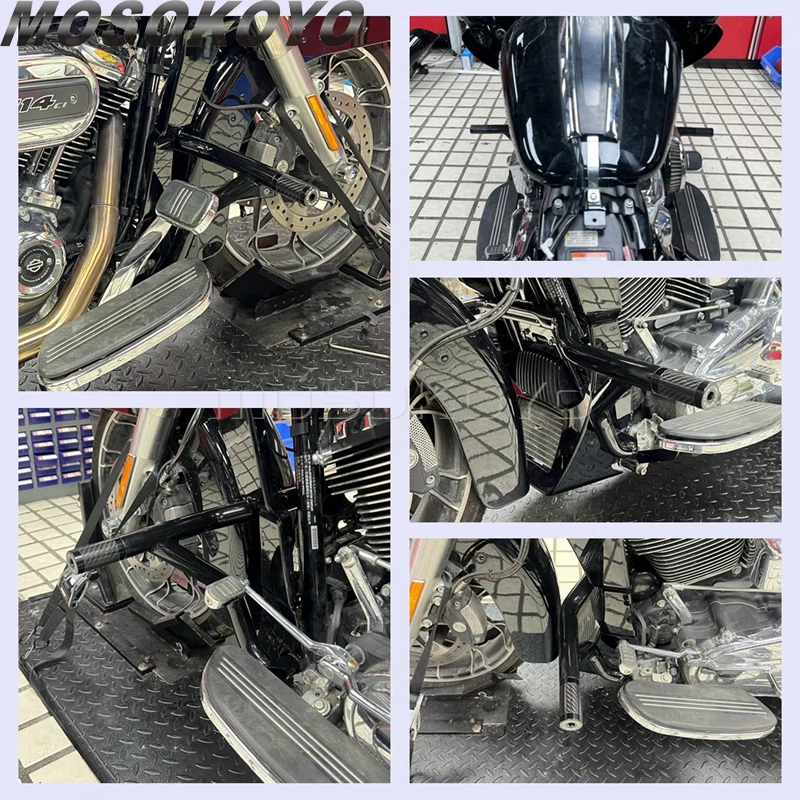 Motor Engine Highway Guard Crash Bar Fairing Bracket Supports Accessories For Harley Road Glide Ultra FLTRU FLTRUSE FLTRXS FLTRX