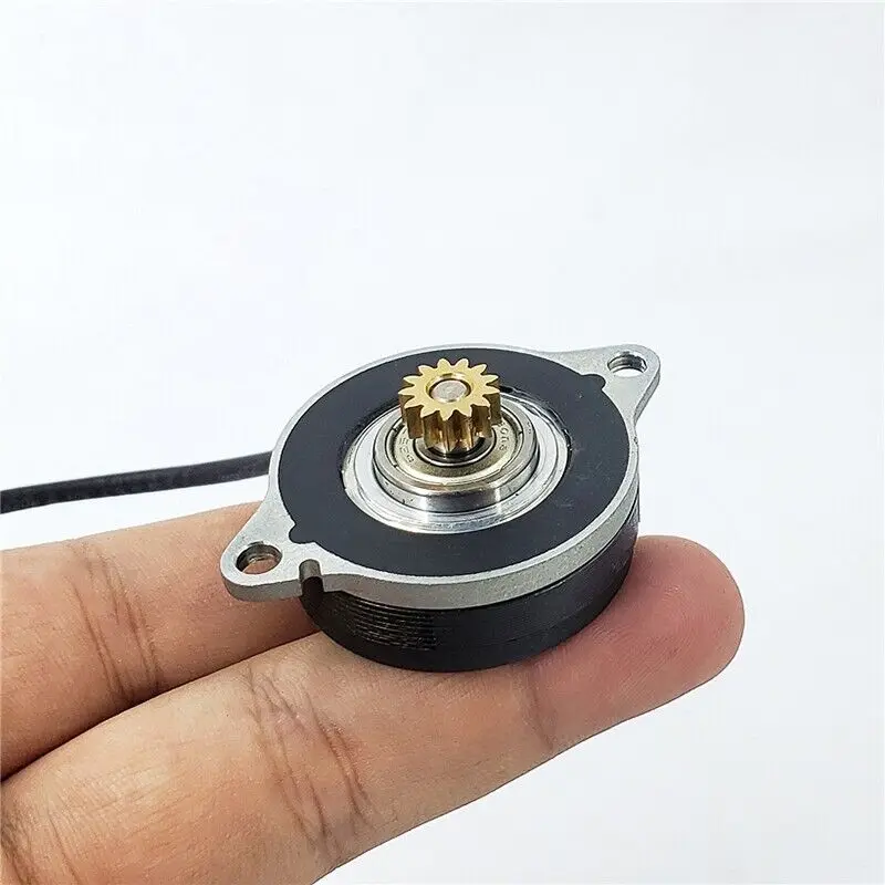 14HK0402 DC 12V 0.9 Degree Mini 36MM Round Thin 2-Phase 4-Wire Stepper Motor 13T Metal Gear For 3D Printer Robot Camera