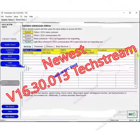 2026 New V16.30.013 Techstream Diagnostic Tool for Toyota Lexus Scion ECU/ECM Programming Coding Key Learning System Scan Reset