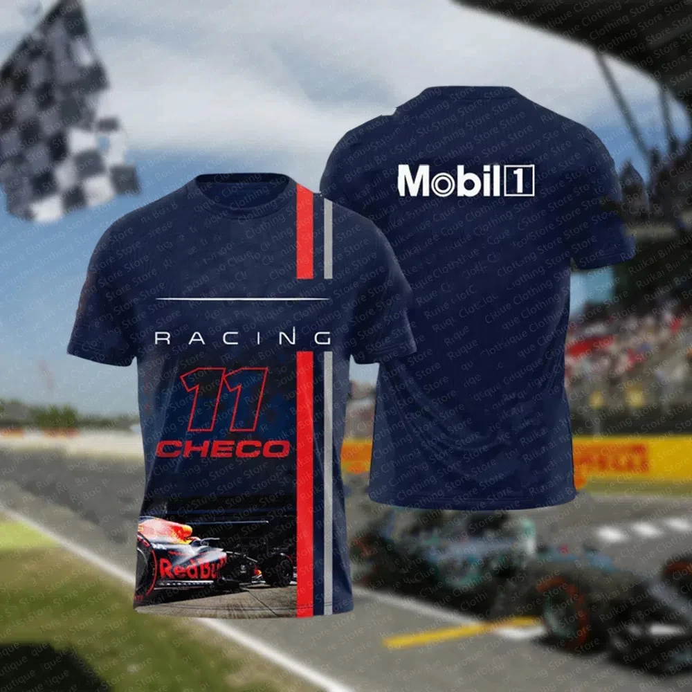 2025 Latest Hot Selling F1 Racing Printed Men's T-shirt Short Sleeve Classic Formula Racing Training Comfortable Team Kit