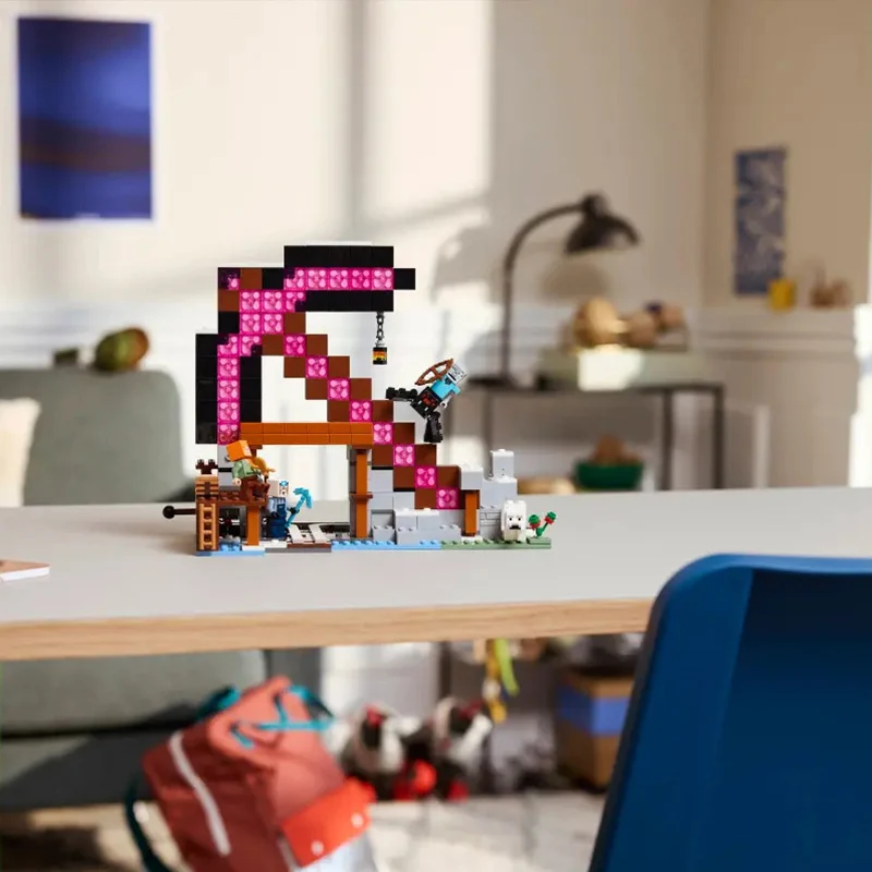 ليجو ماين كرافت 21277 كلاسيك ماين بيك لغز كتل الأولاد والبنات ألعاب ألغاز هدية