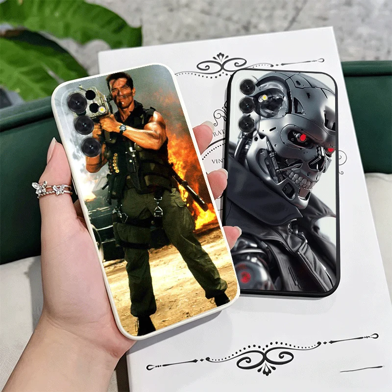 Terminator Arnold Schwarzenegger Soft Phone Case For Samsung A17 A16 A15 A14 A13 A57 A56 A55 A54 A53 A37 A26 A25 A24 A23 A36 A35