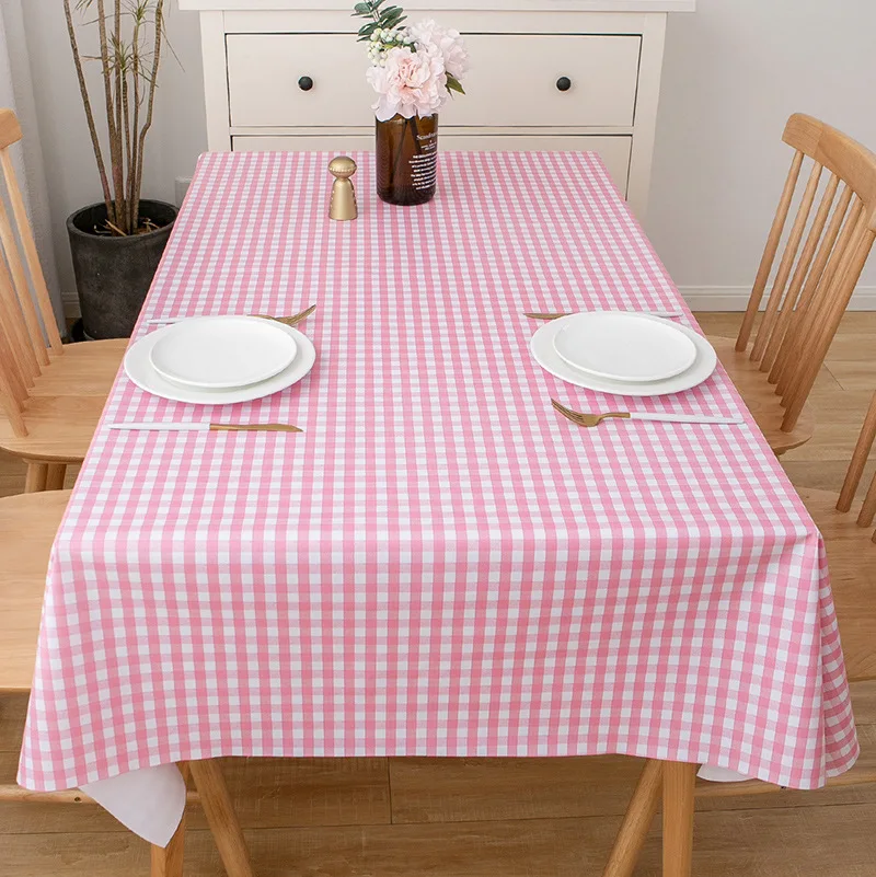 New High-quality PVC Tablecloth Home Waterproof Oil Resistant Dining Table Cover Cloth Living Room Decor Rectangular Tablecloth
