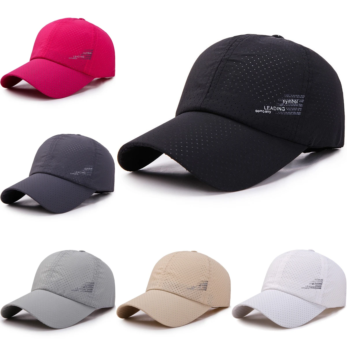 

Summer Breathable Mesh Baseball Cap Lightweight and Easey To Carry Adjustable Duckbill Cap Sunshade and Quick Drying Mesh Cap